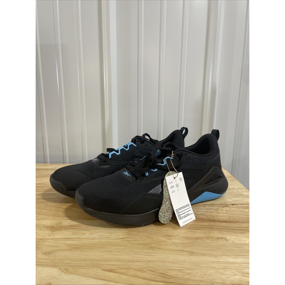 Rebook NanoFlex TR 2.0 Training Shoes Black/Blue Mens Size 12